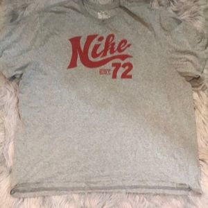 Grey Nike shirt